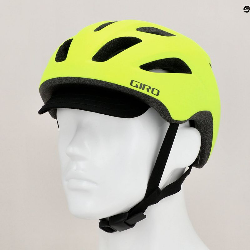 Giro Fahrradhelm Cormick mattes Highlight gelb schwarz 9