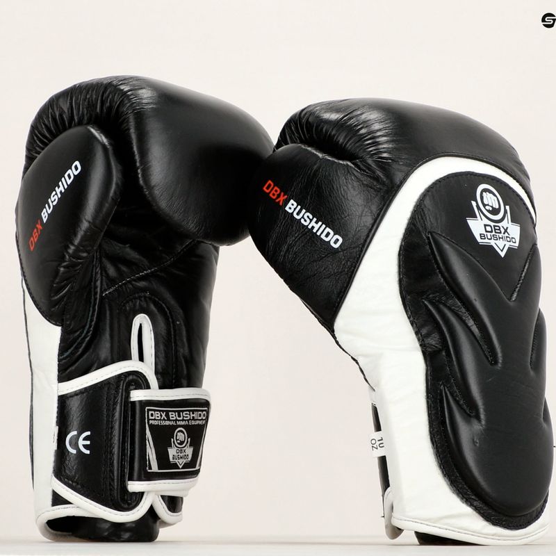 Bushido Boxhandschuhe mit Wrist Protect System schwarz Bb4-12oz