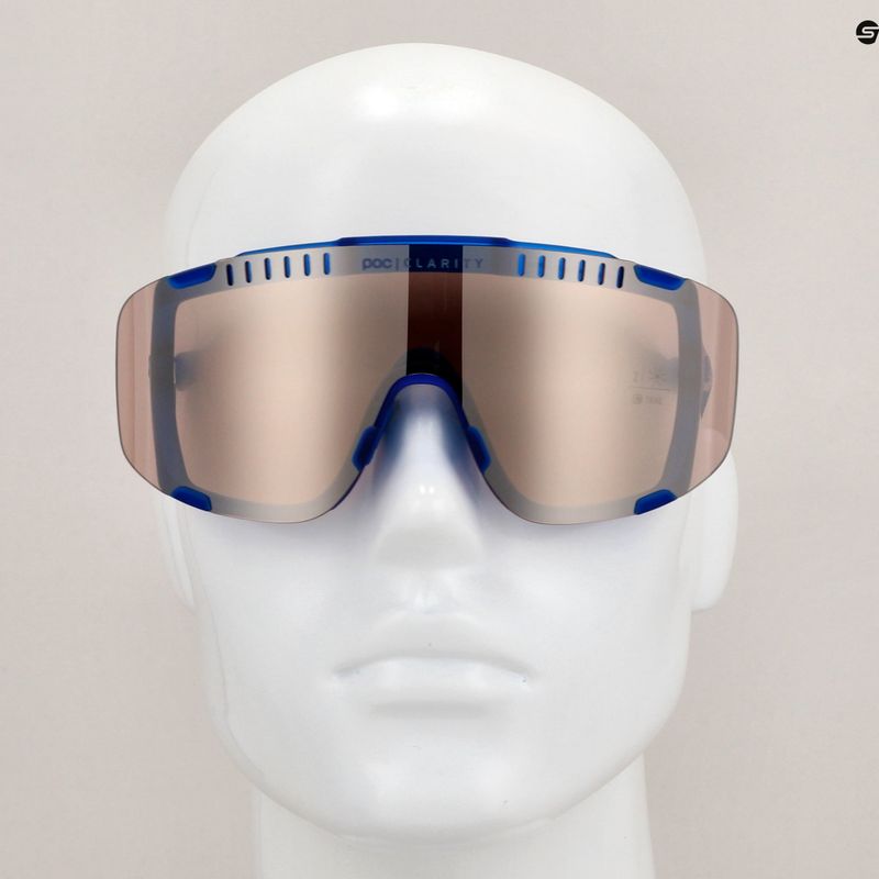 Fahrradbrille POC Devour opal blue translucent/clarity trail silver 8
