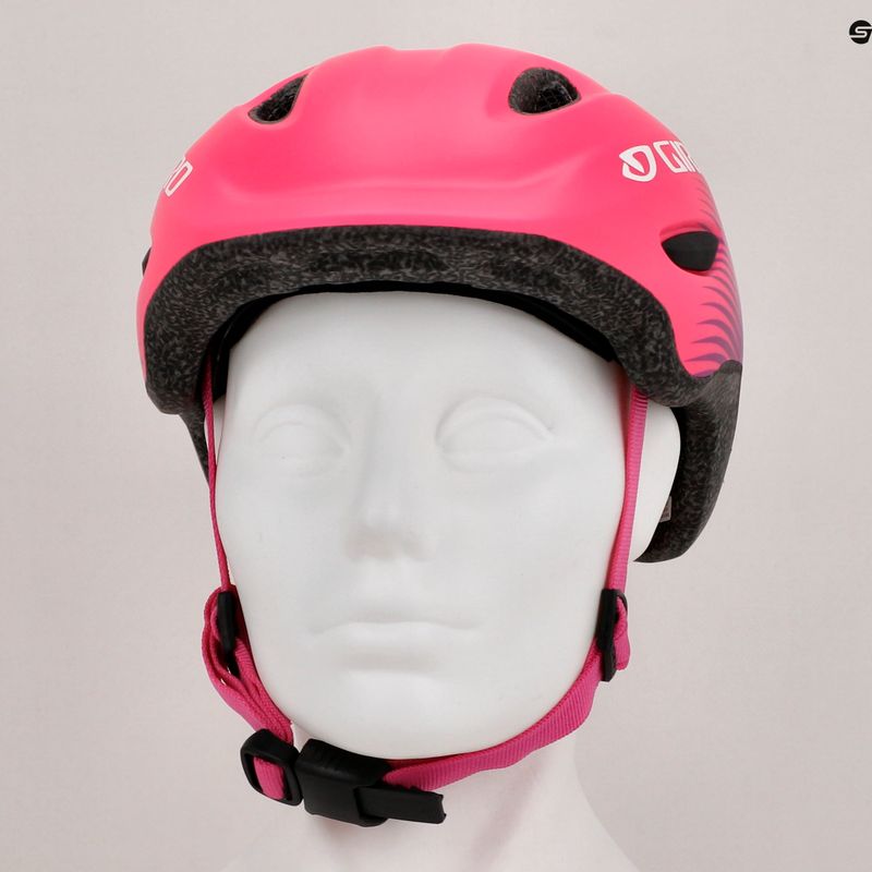 Kinder Fahrradhelm Giro Scamp Integrated MIPS matt rosa lila verblassen 8