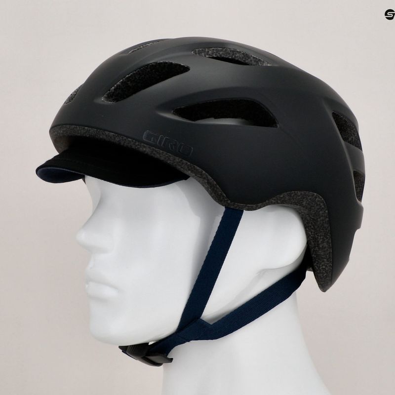 Giro Cormick XL mattschwarz/dunkelblau Fahrradhelm 9