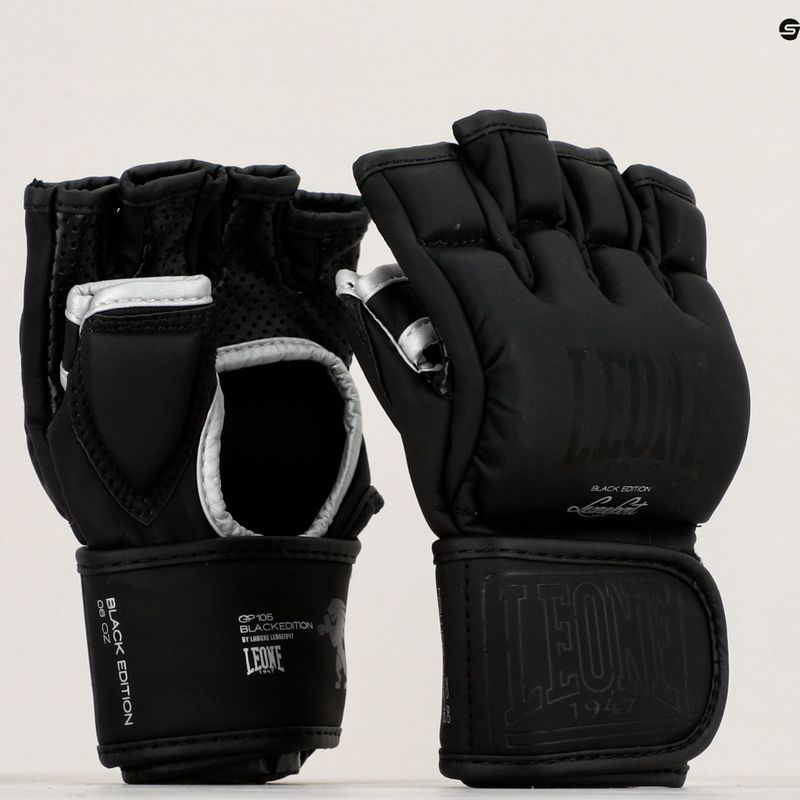 Leone 1947 Black Edition MMA Grappling Handschuhe schwarz GP105 7