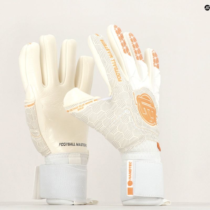 Football Masters Voltage Plus NC v 4.0 weiß und gold 1171-4 Torwarthandschuhe 8