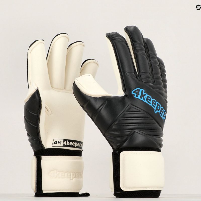 Kinder-Torwarthandschuhe 4Keepers Retro IV RF schwarz und weiß 4KRIVBRFJR 10