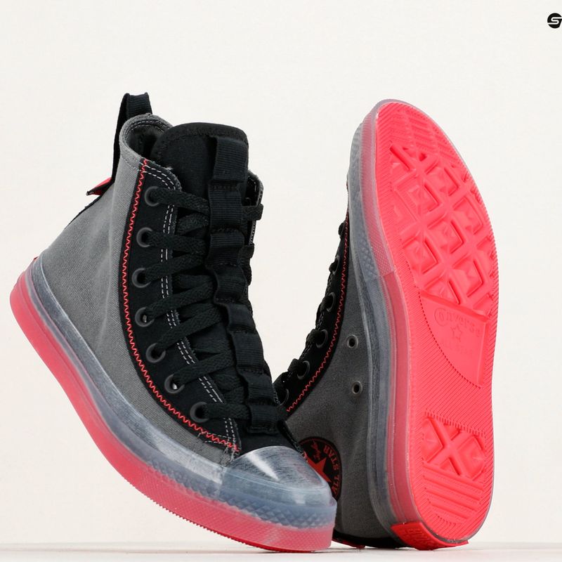 Converse Chuck Taylor All Star Cx Explore Hi Turnschuhe Eisen grau/schwarz/rot 9