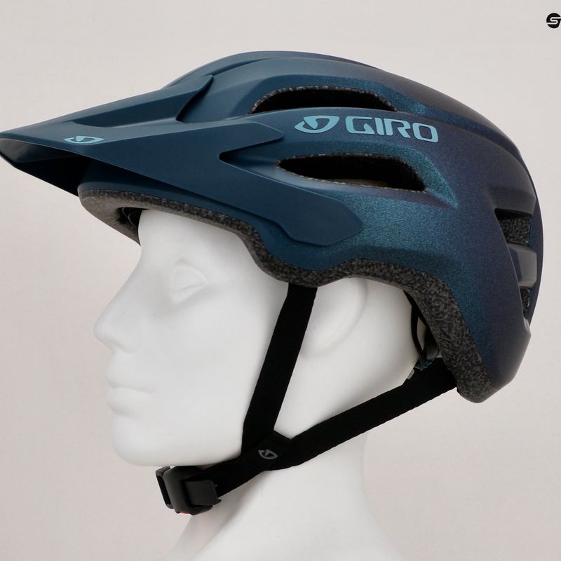 Damen Fahrradhelm Giro Fixture II W matt ano Hafen blau fade 8