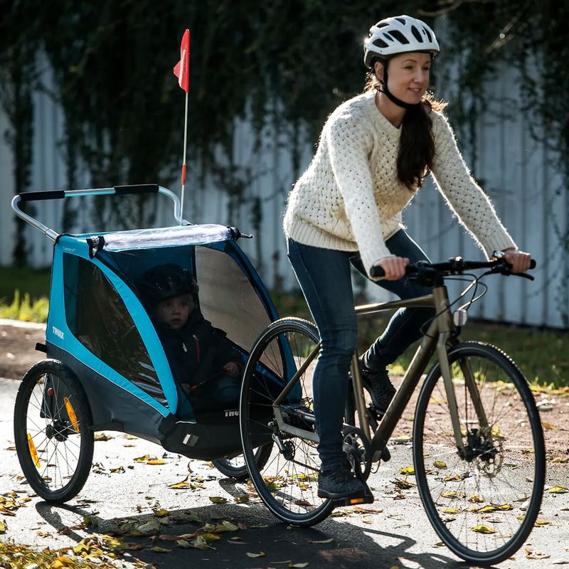 Thule Coaster XT Fahrradanhänger+Kinderwagen zweisitzig grün 10101820 7