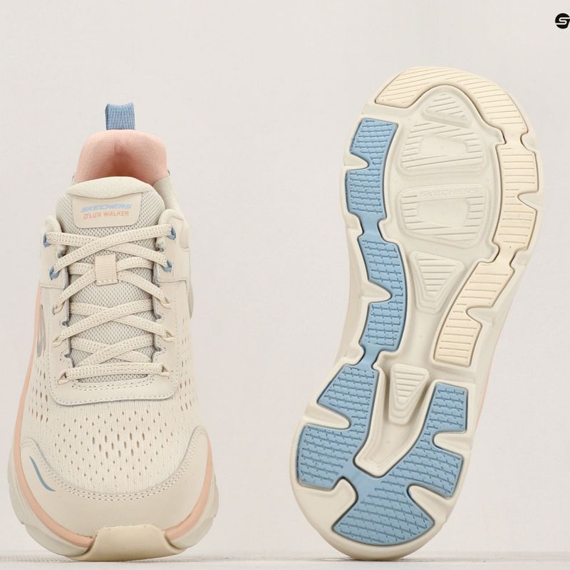 SKECHERS Damenschuhe D'Lux Walker 2.0 Daisy Doll beige/mesh/rosa/blaue Schuhe 8