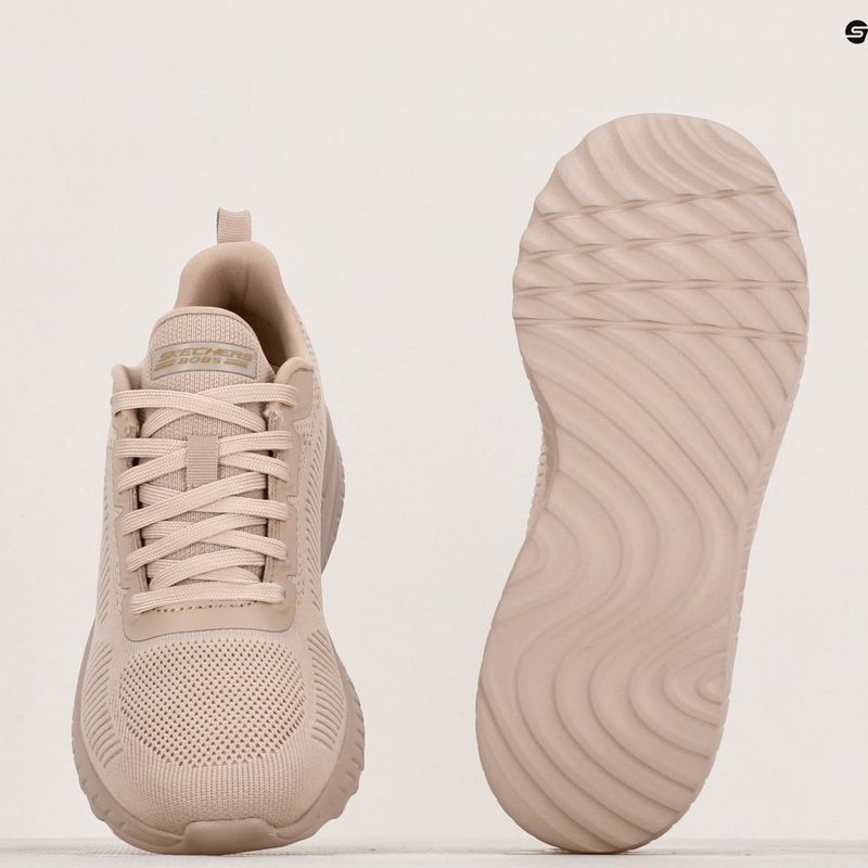 Damen Schuhe SKECHERS Bobs Squad Chaos Face Off beige 8