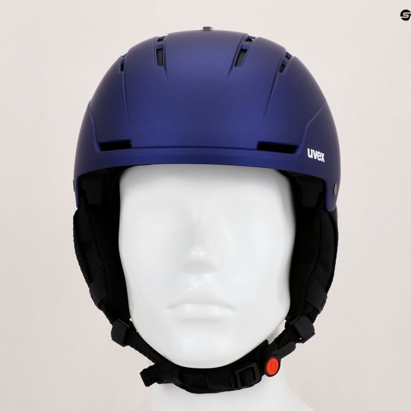 Skihelm UVEX Stance Mips lila bash/schwarz matt 12