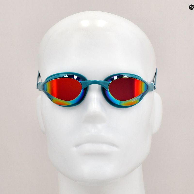 ZONE3 Volare Streamline Racing teal/kupfer Schwimmbrille 6