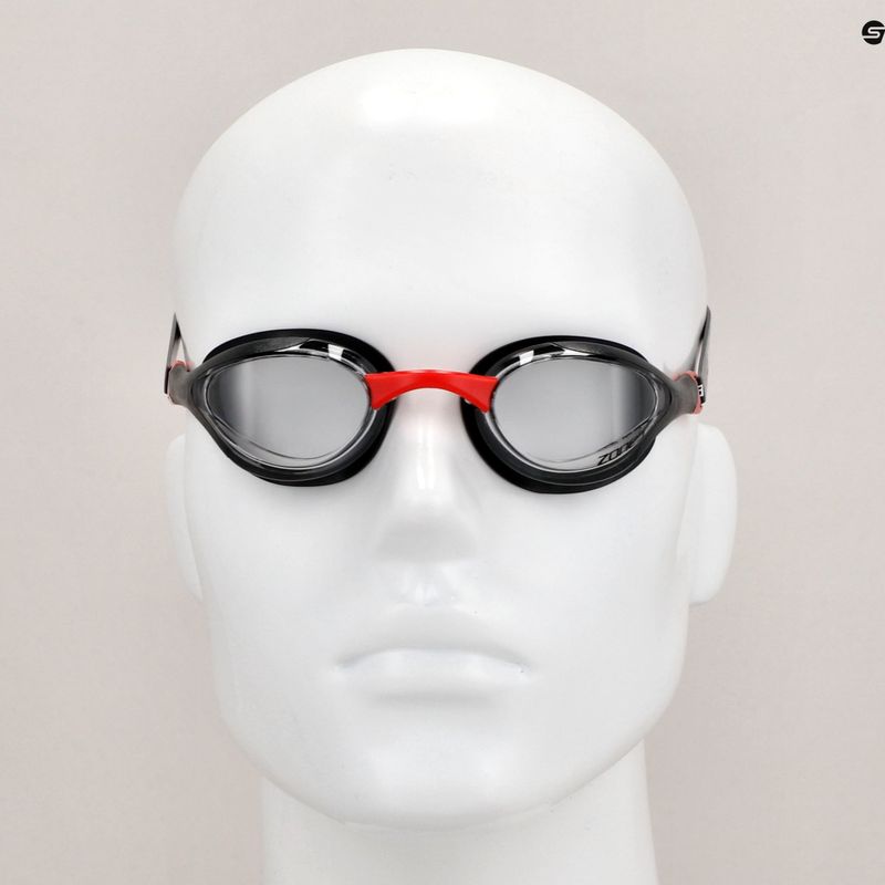 ZONE3 Volare Streamline Rennschwimmbrille schwarz/rot 6
