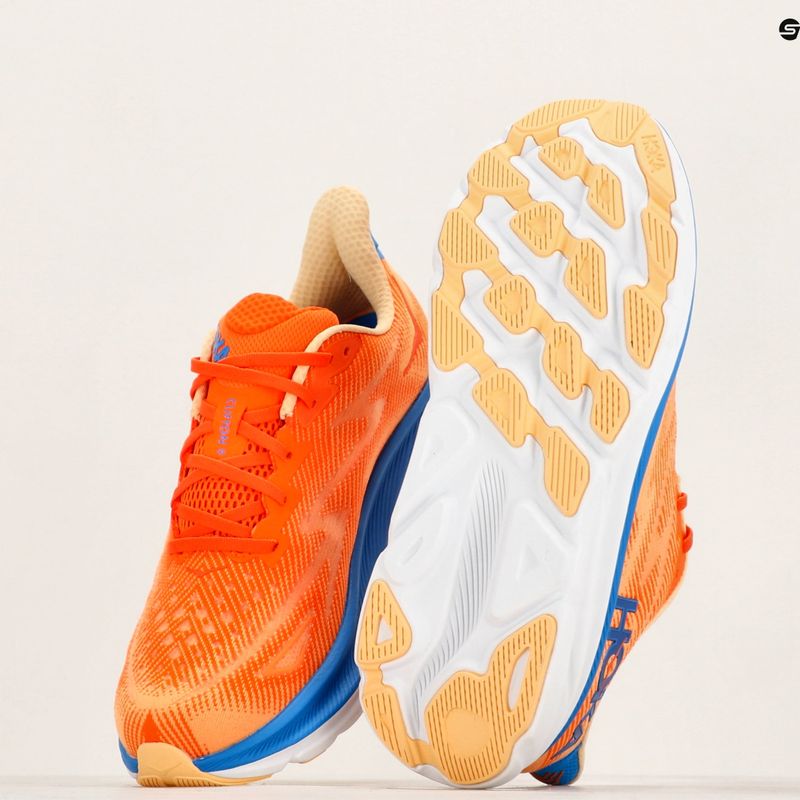 Herren Laufschuhe HOKA Clifton 9 Wide vibrant orange/impala 9