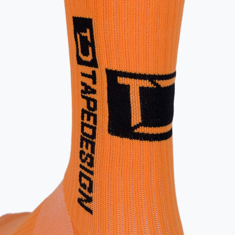 Tapedesign Anti-Rutsch-Fußballsocken orange 3