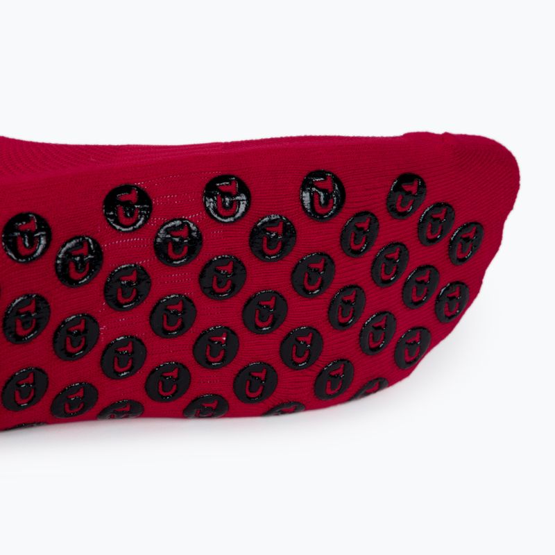 Herren Tapedesign Anti-Rutsch-Fußballsocken rot TAPEDESIGN RED 4