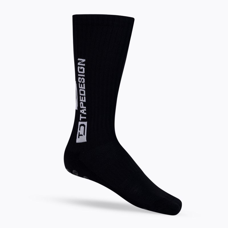 Herren Tapedesign Anti-Rutsch-Fußballsocken schwarz TAPEDESIGN BLACK