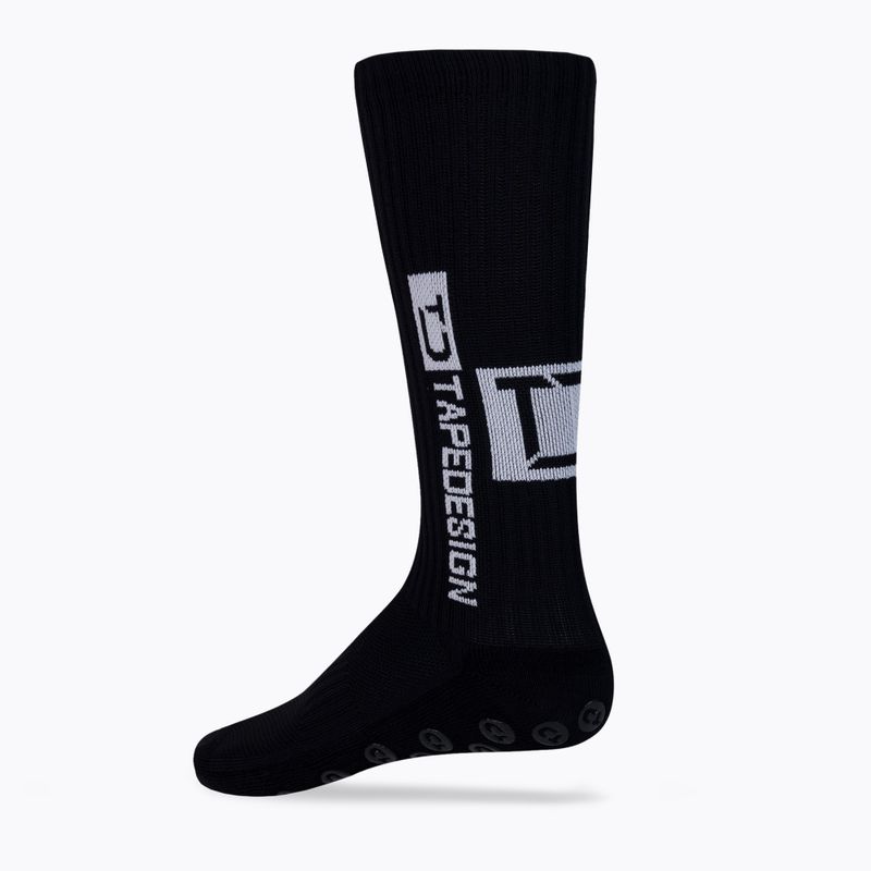 Herren Tapedesign Anti-Rutsch-Fußballsocken schwarz TAPEDESIGN BLACK 2