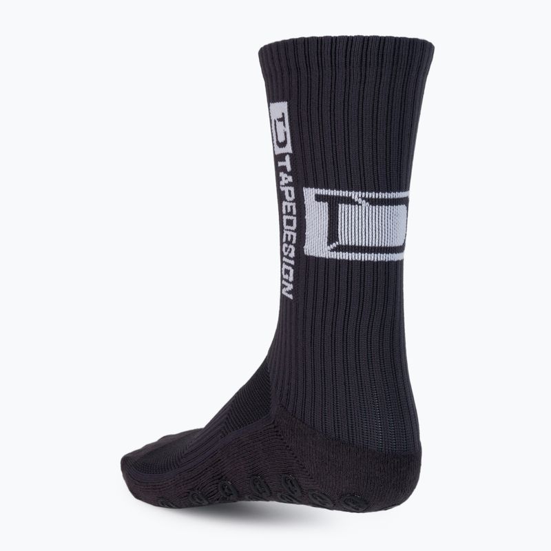 Herren-Fußball-Socken Tapedesign Anti-Rutsch grau 2