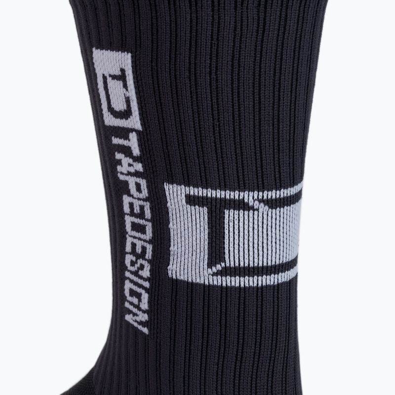 Herren-Fußball-Socken Tapedesign Anti-Rutsch grau 5