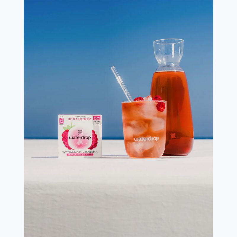 Isotonisches Getränk waterdrop Microdrink Flair 12 Würfel raspberry/ elderflower 3