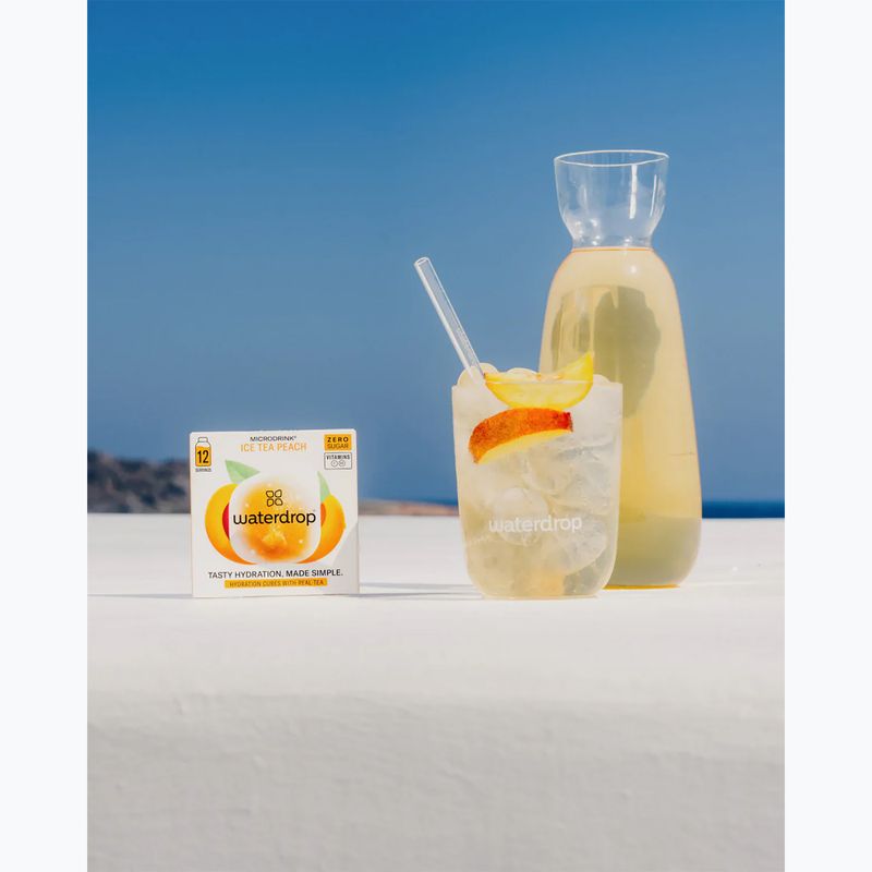 Hydrationsgetränk waterdrop Microdrink Ice Tea 12 Würfel peach 3