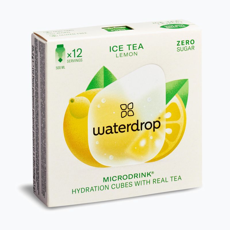 Hydrationsgetränk waterdrop Microdrink Ice Tea 12 Würfel lemon 2