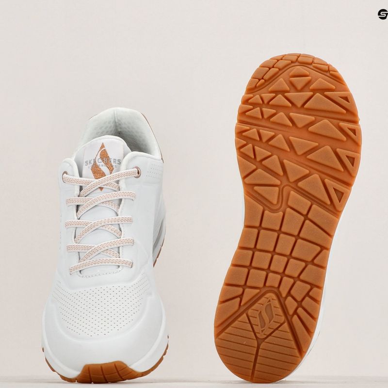 SKECHERS Damen Schuhe Uno Shimmer Away weiß 10