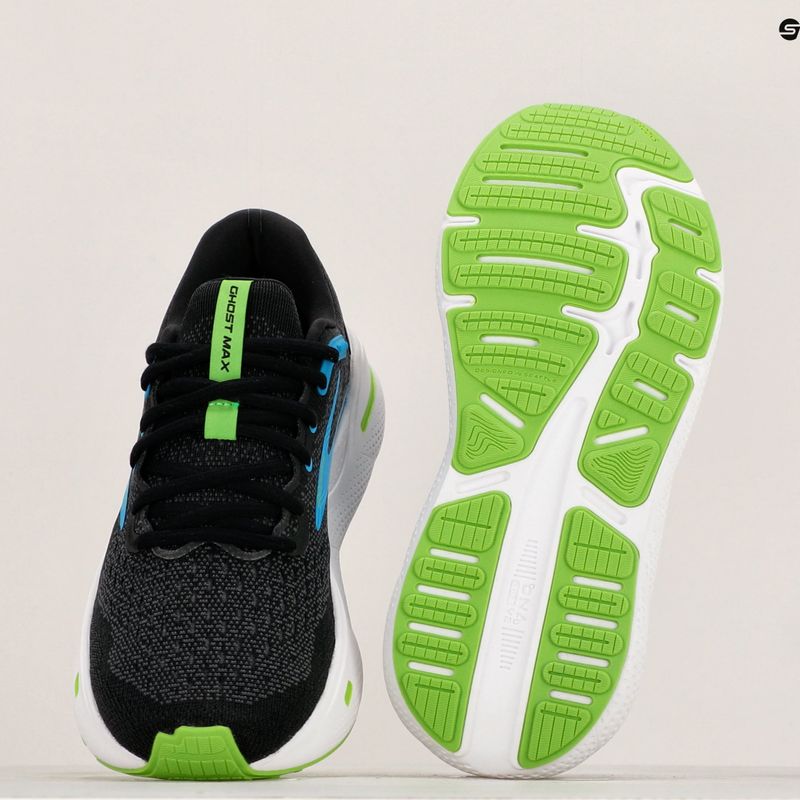 Brooks Ghost Max Herren Laufschuhe schwarz/atomic blau/jasmin 12
