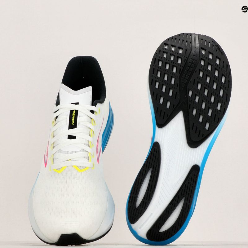 Brooks Hyperion Herren Laufschuhe weiß/blau/rosa 11
