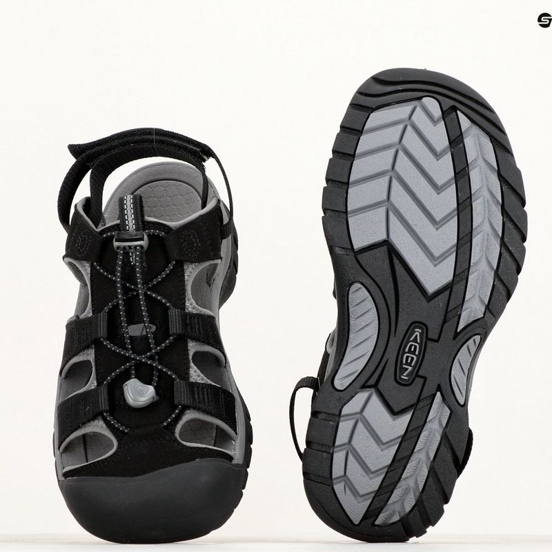 KEEN Rapids H2 Herren Trekkingsandalen schwarz/stahlgrau 9