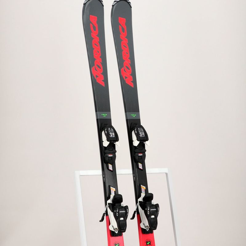 Kinder-Abfahrtsski Nordica Team J R + J7.0 FDT grau/rot 12
