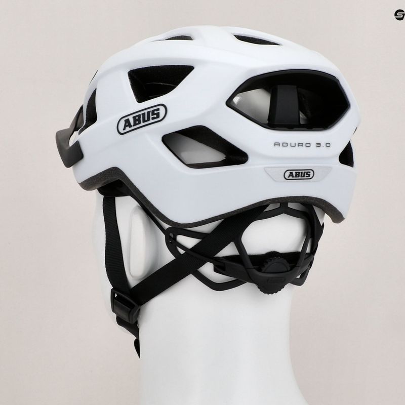 ABUS Fahrradhelm Aduro 3.0 Fleece weiß 9