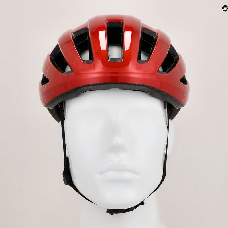 ABUS PowerDome leuchtend roter Fahrradhelm 13
