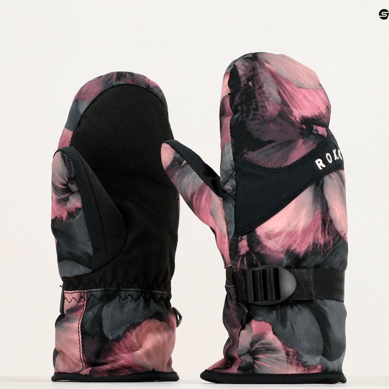 Kinder Snowboard Handschuhe ROXY Jetty Mitt Girl true black pansy rg