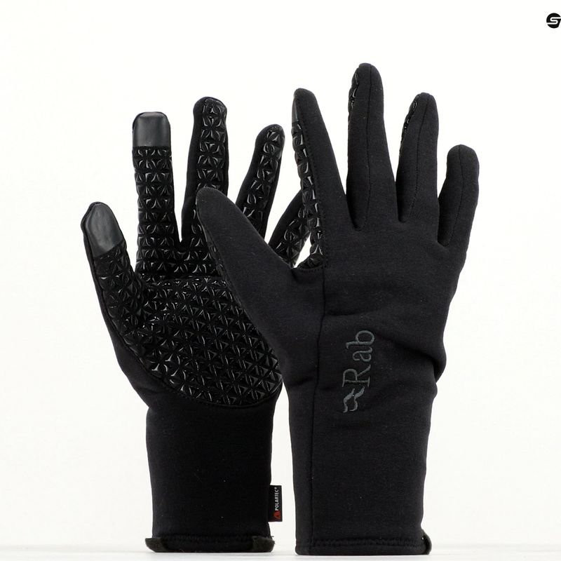 Herren-Trekkinghandschuhe Rab Power Stretch Contact Grip schwarz 9