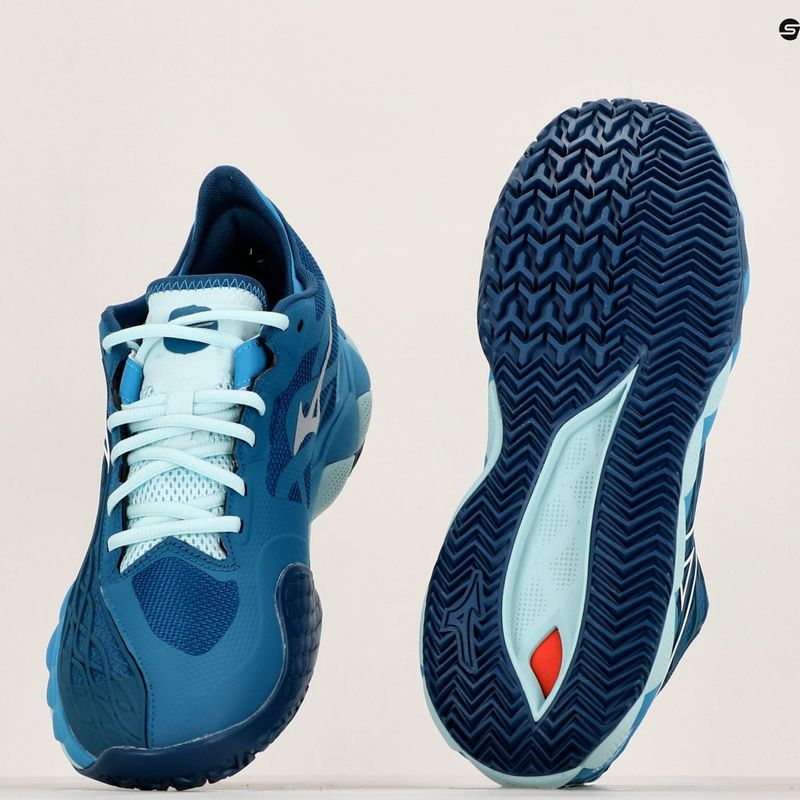 Herren Tennisschuhe Mizuno Wave Enforce Tour CC marokkanisch blau/weiß/blaujay 10