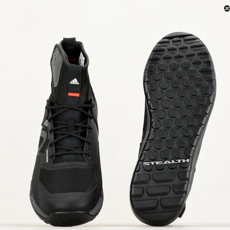 Herren adidas FIVE TEN Trailcross GTX Kern schwarz/grau drei/dgh solide graue Plattform Radfahren Schuhe 22
