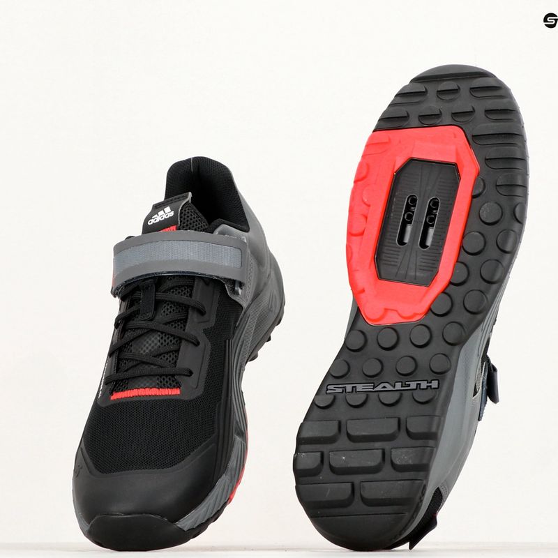 Herren MTB-Radschuhe adidas FIVE TEN Trailcross Clip In core schwarz/grau drei/rot 22