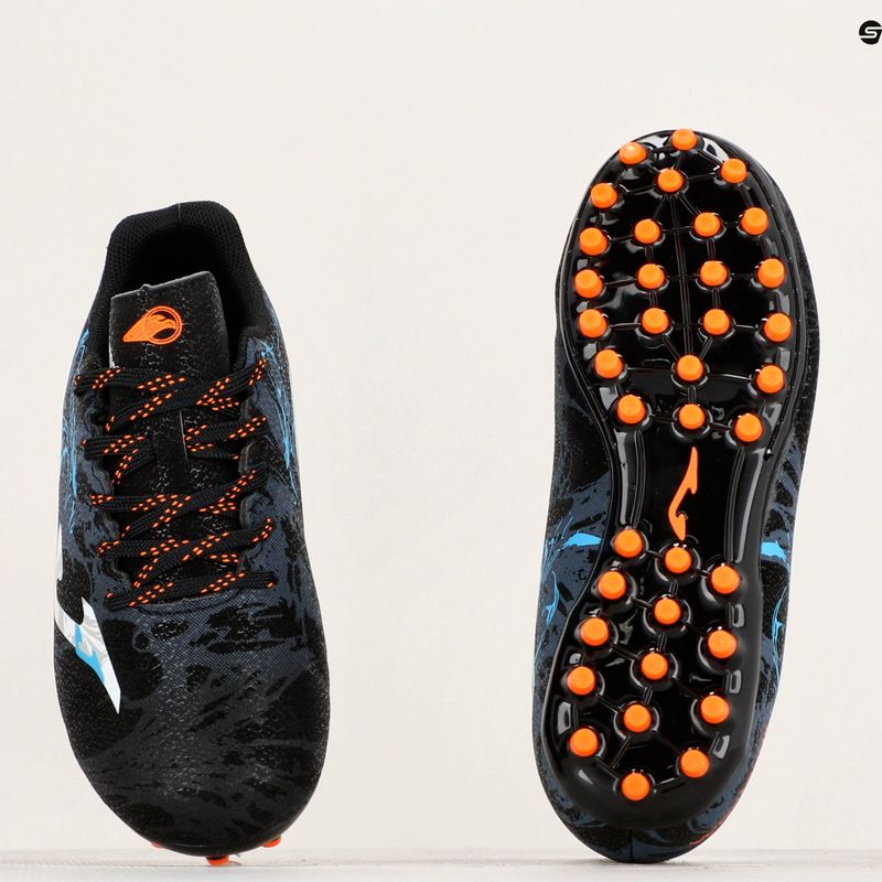 Kinder Fußballschuhe Joma Super Copa Jr AG schwarz/türkis 10