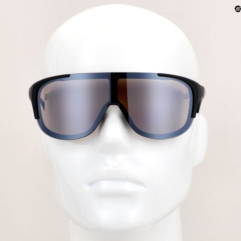 GOG Medusa mattschwarz/silber/silberne Spiegel-Sonnenbrille 10