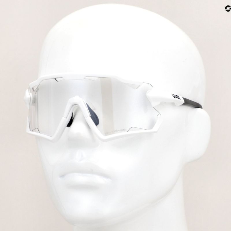 UVEX Sportstyle 228 V weiß matt/verspiegelt silberne Sonnenbrille 53/3/030/8805 11