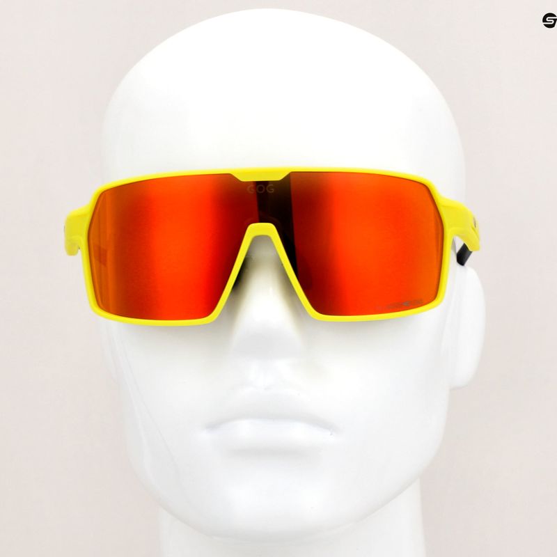 GOG Kronos matt neongelb/schwarz/polychromatisch rot Sonnenbrille 10