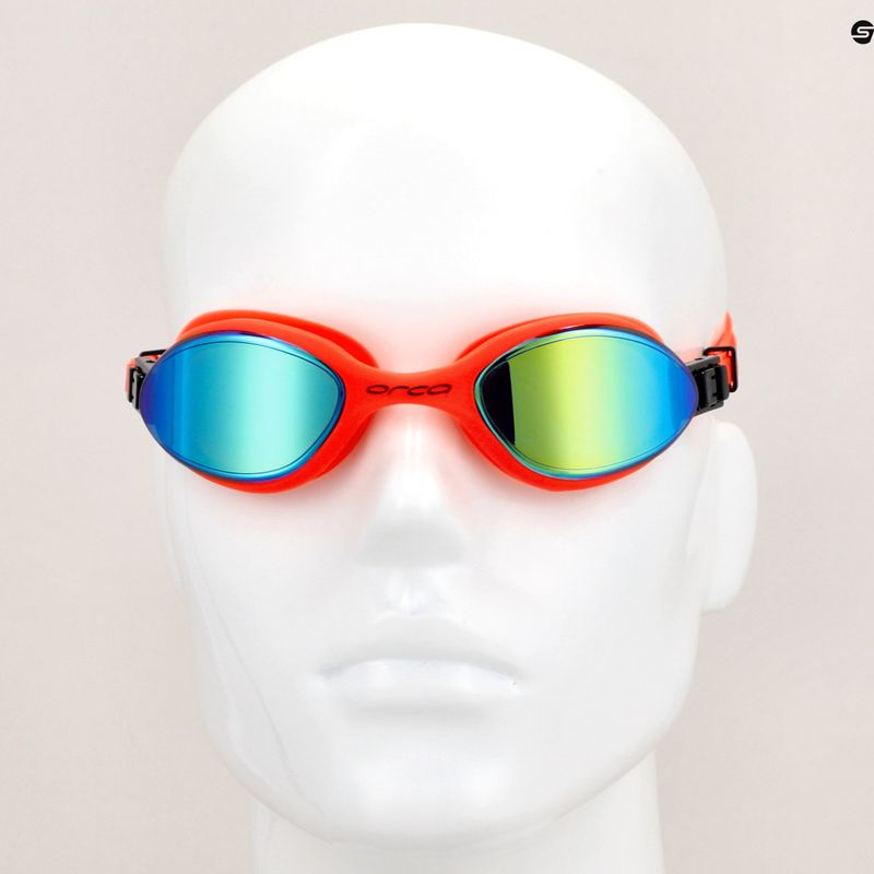 Orca Killa 180º Spiegel orange Schwimmbrille 3