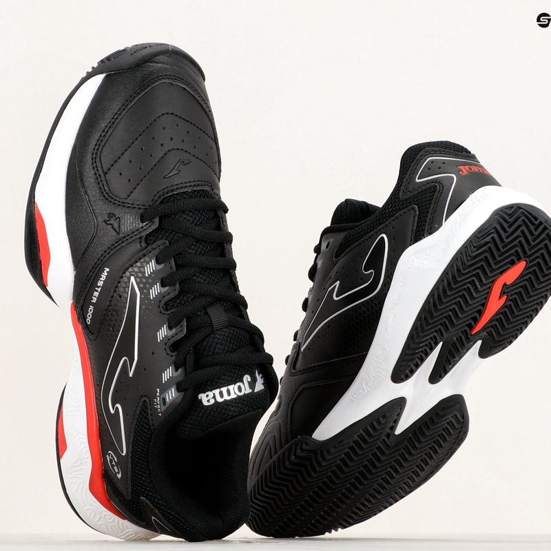 Herren Joma Master 1000 Padel Schuhe schwarz/rot