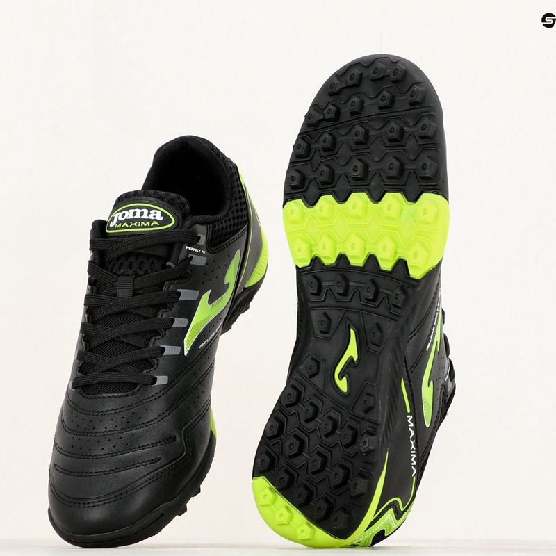 Herren Joma Maxima TF Fußballschuhe schwarz/grün 10