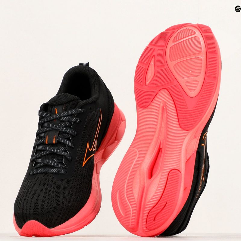Damen Laufschuhe Mizuno Wave Revolt 3 schwarz/carrot curl/dubarry 10