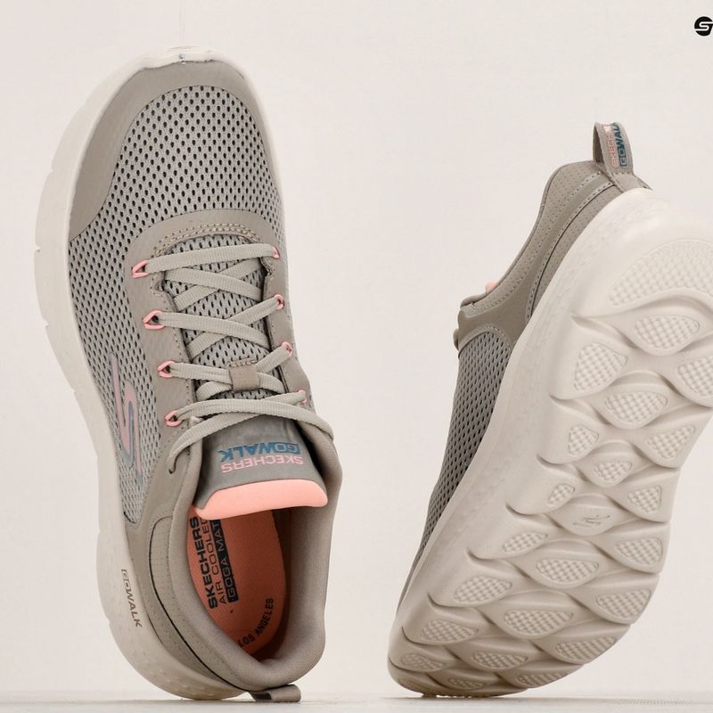 SKECHERS Go Walk Flex Caley Damen Schuhe taupe/rosa 9