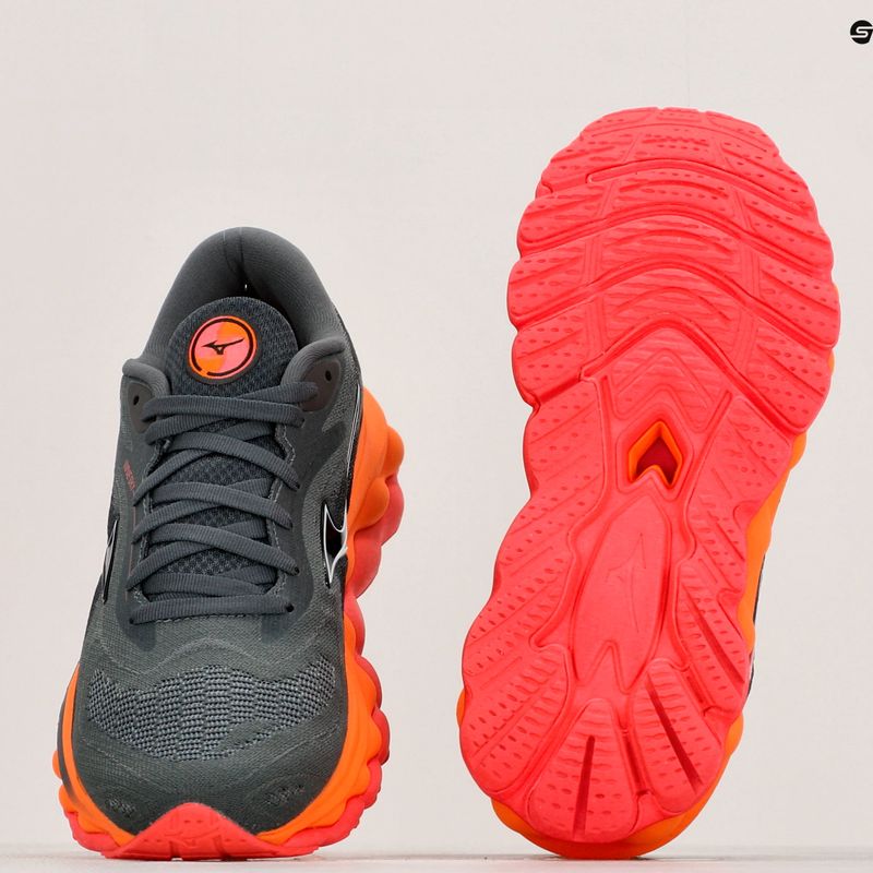 Damen Laufschuhe Mizuno Wave Sky 7 turbulence/weiß/carrot curl 11