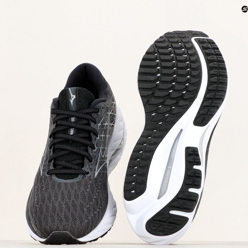 Herren Laufschuhe Mizuno Wave Inspire 20 Ebenholz/Weiß/Schwarz 10