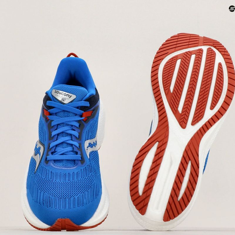 Laufschuhe Herren Saucony Triumph 21 cobalt/silver 9